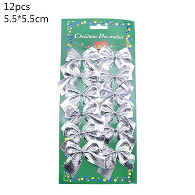 Papion roșu de Crăciun cu clopoțel de aur, brad de Crăciun, agățat, pandantiv, petrecere de Crăciun, bricolaj, agrafe de păr pentru copii, cadouri de revelion