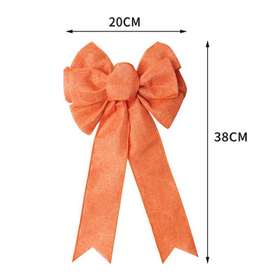 Ukrasi za božićno drvce Buffalo karirano laneno platno Mašne za rukotvorine Božićni vijenci Ukrasna mašna za kućna vrata Happy Navidad