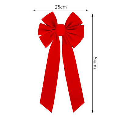 Ukrasi za božićno drvce Buffalo karirano laneno platno Mašne za rukotvorine Božićni vijenci Ukrasna mašna za kućna vrata Happy Navidad