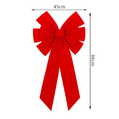 Ukrasi za božićno drvce Buffalo karirano laneno platno Mašne za rukotvorine Božićni vijenci Ukrasna mašna za kućna vrata Happy Navidad