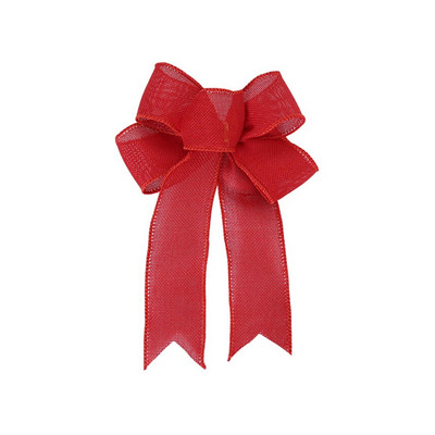 Pom de Crăciun Mare Roșu Decor de Anul Nou Panglici de in Fundă Cutie cadou Ambalaj Decorativ Nod Cadou Arce de Crăciun Decoratiuni