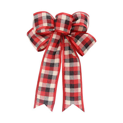 Pom de Crăciun Mare Roșu Decor de Anul Nou Panglici de in Fundă Cutie cadou Ambalaj Decorativ Nod Cadou Arce de Crăciun Decoratiuni