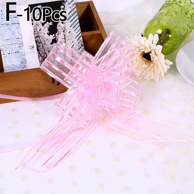 10 tk Ilus ühevärviline tõmmatav vibu lint kingituste pakkimine lilledega vibu sõlmepeo pulmaautotoa kaunistamine kingituste kasti eelised