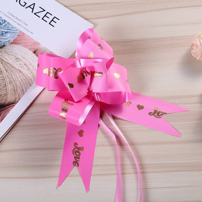 10 tk Ilus ühevärviline tõmmatav vibu lint kingituste pakkimine lilledega vibu sõlmepeo pulmaautotoa kaunistamine kingituste kasti eelised