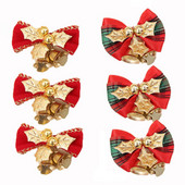 (10buc) 5cm Clopote de aur Decoratiuni Lucru manual Pandant brad de Craciun Decoratune pentru petrecerea de vacanta de Anul Nou