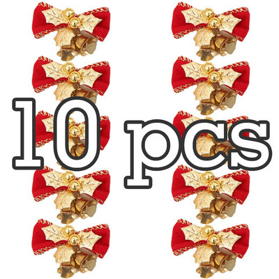 (10buc) 5cm Clopote de aur Decoratiuni Lucru manual Pandant brad de Craciun Decoratune pentru petrecerea de vacanta de Anul Nou