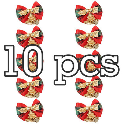 (10buc) 5cm Clopote de aur Decoratiuni Lucru manual Pandant brad de Craciun Decoratune pentru petrecerea de vacanta de Anul Nou