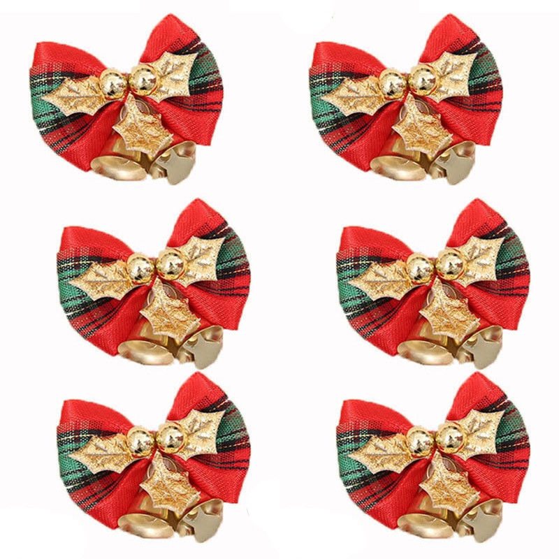 (10buc) 5cm Clopote de aur Decoratiuni Lucru manual Pandant brad de Craciun Decoratune pentru petrecerea de vacanta de Anul Nou