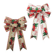 Lenjerie decorativă de Crăciun Nod cu fundă de Crăciun Pom de Crăciun Fire Ornamente papion 30 de stil Decorație de Revelion Decor cadou lucrat manual