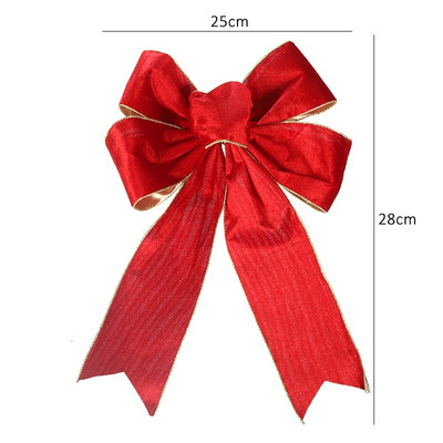 Lenjerie decorativă de Crăciun Nod cu fundă de Crăciun Pom de Crăciun Fire Ornamente papion 30 de stil Decorație de Revelion Decor cadou lucrat manual