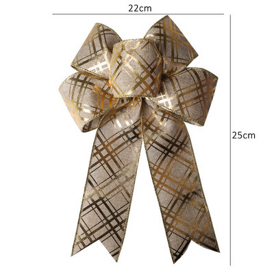 Lenjerie decorativă de Crăciun Nod cu fundă de Crăciun Pom de Crăciun Fire Ornamente papion 30 de stil Decorație de Revelion Decor cadou lucrat manual