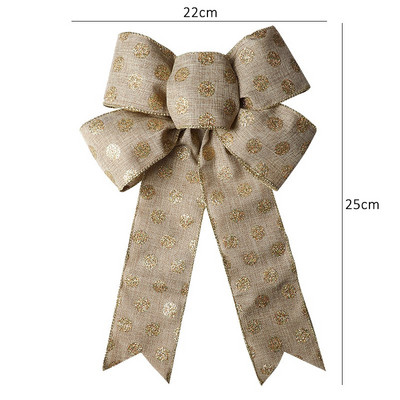 Lenjerie decorativă de Crăciun Nod cu fundă de Crăciun Pom de Crăciun Fire Ornamente papion 30 de stil Decorație de Revelion Decor cadou lucrat manual