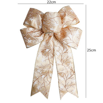 Lenjerie decorativă de Crăciun Nod cu fundă de Crăciun Pom de Crăciun Fire Ornamente papion 30 de stil Decorație de Revelion Decor cadou lucrat manual