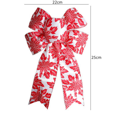 Lenjerie decorativă de Crăciun Nod cu fundă de Crăciun Pom de Crăciun Fire Ornamente papion 30 de stil Decorație de Revelion Decor cadou lucrat manual