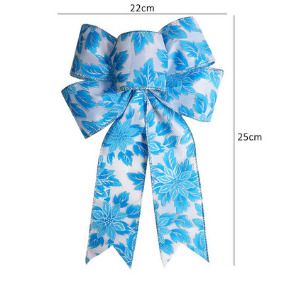 Lenjerie decorativă de Crăciun Nod cu fundă de Crăciun Pom de Crăciun Fire Ornamente papion 30 de stil Decorație de Revelion Decor cadou lucrat manual