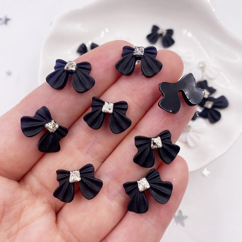 40 komada smole, sjajna, lijepa mašna, ravni dijamant, DIY vjenčani spomenar, ukrasi, ukrasi za nokte, dodaci, umjetnost