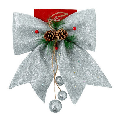 Suured vibud uusaastapeo pulmadekoratsioon jõulupuu suur kuldne sädelev sädelev kikisõlme rippuv kaunistus