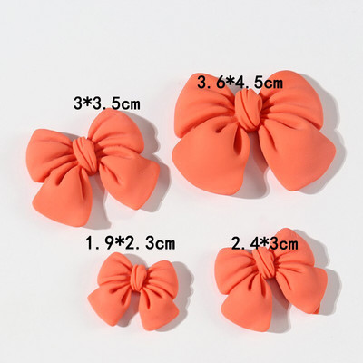 4 bucăți loturi de margele libere cadou de Crăciun decor fundă bricolaj rășină din plastic cu spate plat pentru albume de albume mărgele de slime pentru fabricarea de bijuterii