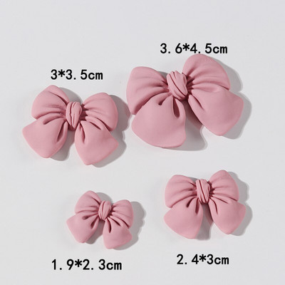 4 bucăți loturi de margele libere cadou de Crăciun decor fundă bricolaj rășină din plastic cu spate plat pentru albume de albume mărgele de slime pentru fabricarea de bijuterii