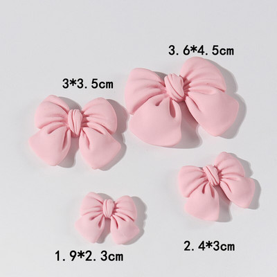 4 bucăți loturi de margele libere cadou de Crăciun decor fundă bricolaj rășină din plastic cu spate plat pentru albume de albume mărgele de slime pentru fabricarea de bijuterii