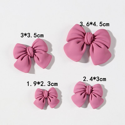 4 bucăți loturi de margele libere cadou de Crăciun decor fundă bricolaj rășină din plastic cu spate plat pentru albume de albume mărgele de slime pentru fabricarea de bijuterii