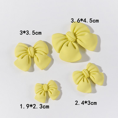 4 bucăți loturi de margele libere cadou de Crăciun decor fundă bricolaj rășină din plastic cu spate plat pentru albume de albume mărgele de slime pentru fabricarea de bijuterii