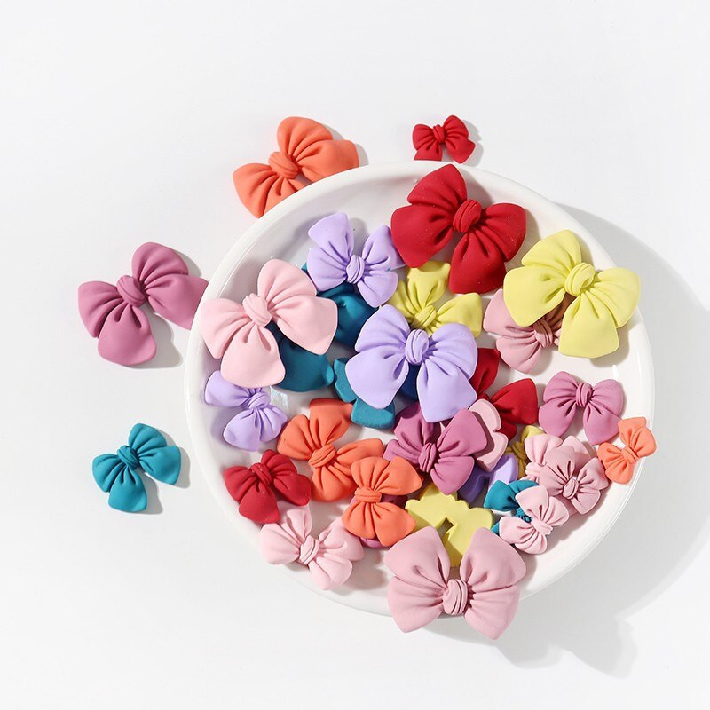 4 bucăți loturi de margele libere cadou de Crăciun decor fundă bricolaj rășină din plastic cu spate plat pentru albume de albume mărgele de slime pentru fabricarea de bijuterii