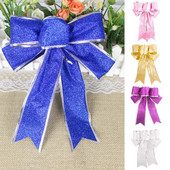 Velika božićna mašna Dekoracija Božićni ukras Mašna Ručno rađena kutija za umotavanje poklona Ukrasne velike mašne Dekoracija vjenčanja za novogodišnju zabavu