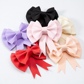 2 bucăți funde de panglică roz de dimensiune mare pentru decorare pentru tort, fundă cu panglică din satin, cutie cadou cu flori, decorare artizanală, lucrare manuală, decorare pentru petreceri