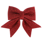 35cm Bowknot Bow Коледни орнаменти Tree Glitter Craft Bows Коледен венец гирлянда Winter Rustic Holiday Мини декоративна лента