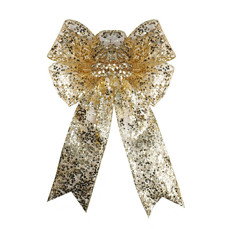 1 kom Zlatno Srebrna Velika mašna Božićno drvce Mašna Ukras Poklon Poklon Party Božićni ukrasi ručno rađena vrpca DIY