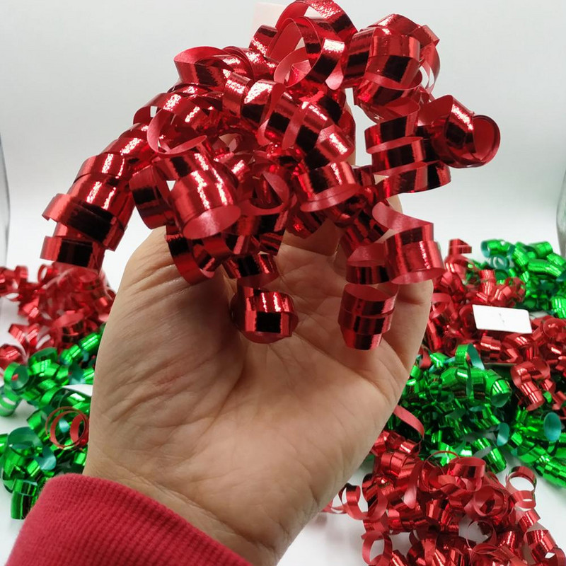 10 tk Curly Bows Kingipakendatud vibud 5 MM*10 riba
