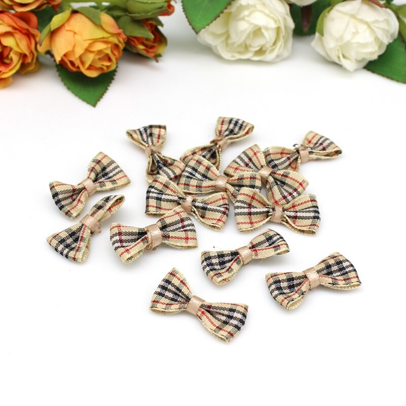 50 buc./lot DIY panglica mica din satin papion nunta album de album ornamente decoratiuni 1,5 cm * 3 cm