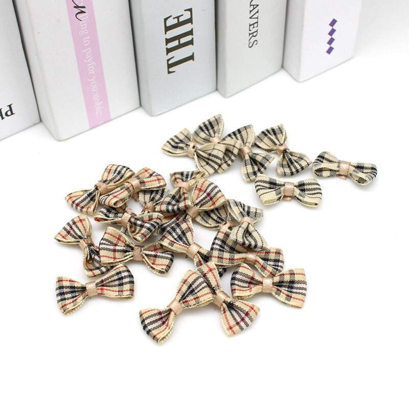 50 buc./lot DIY panglica mica din satin papion nunta album de album ornamente decoratiuni 1,5 cm * 3 cm