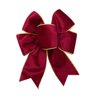 15vnt/stal Tvirtas aksominis aukso kraštas Kalėdinis dekoratyvinis lankelis overlokas vielos aksominės juostelės lankeliai kalėdinėms dekoracijoms