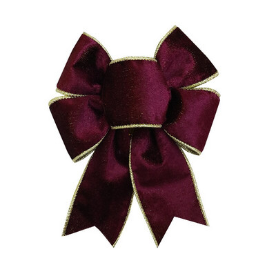 15vnt/stal Tvirtas aksominis aukso kraštas Kalėdinis dekoratyvinis lankelis overlokas vielos aksominės juostelės lankeliai kalėdinėms dekoracijoms