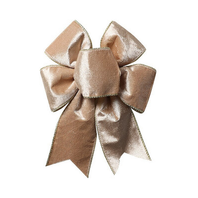 15vnt/stal Tvirtas aksominis aukso kraštas Kalėdinis dekoratyvinis lankelis overlokas vielos aksominės juostelės lankeliai kalėdinėms dekoracijoms