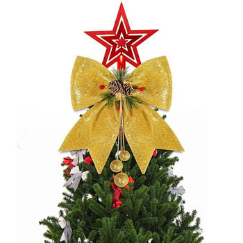 Χριστουγεννιάτικο Φιόγκο Για Διακόσμηση Χριστουγεννιάτικου Δέντρου Φιόγκος με κουκουνάρια Διαρρύθμιση Εμπορικού Σπιτιού Στολίδια Χριστουγεννιάτικο δώρο