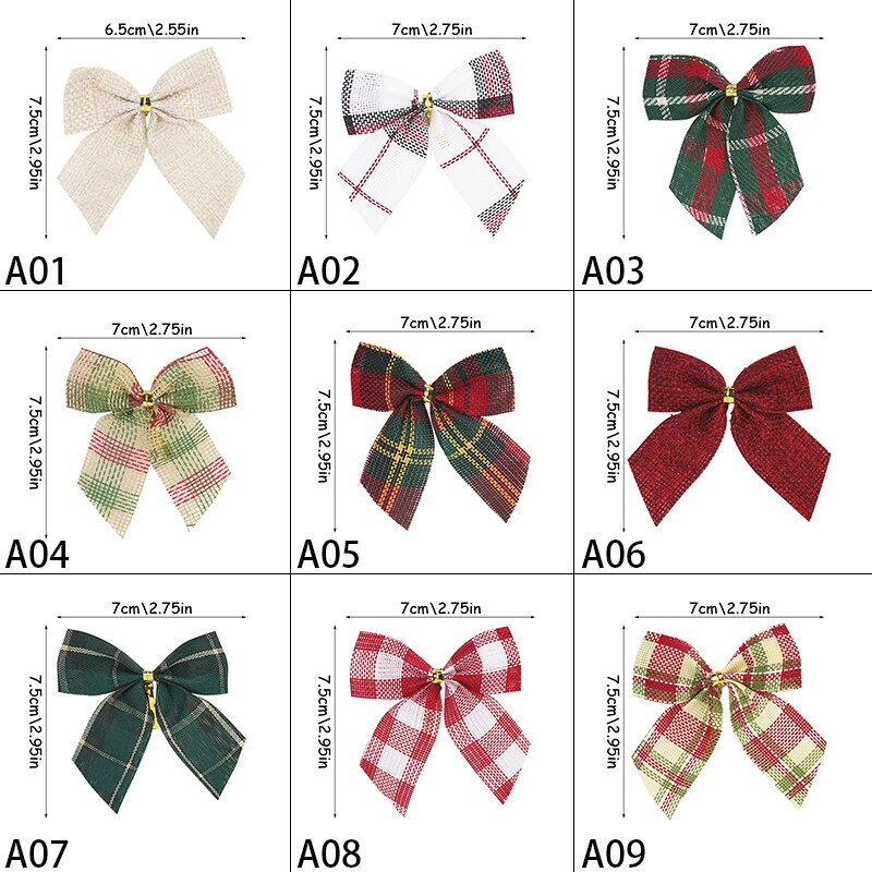 10/20 vnt. Mini kalėdinis lankelis, pakabinamas eglutėje, kalėdinis papuošalas namams Navidad Naujųjų metų vakarėlio dekoras 2023 m.