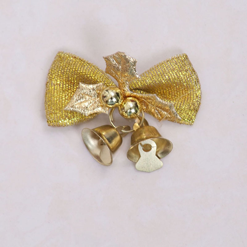 5 kom/lot 5 cm mini mašna ukras božićno drvce vijenac dekor zlatno crveno zelena mašna čvor božićne mašne za rukotvorine božićni rekviziti