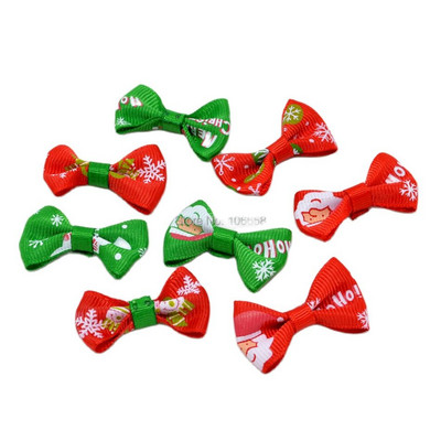 100 buc sau 50 buc/lot 40 mm panglică mică de Crăciun pentru animale de companie Artizanat NUMAI FUNCI FĂRĂ CLIPuri DIY Papion Decor nunta Accesorii pentru păr