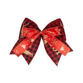 Fundă de Crăciun cu ridicata Panglică 2023 Decor de Anul Nou Decorat pentru brad de Crăciun Fundițe pentru meșteșuguri Tema de Crăciun Fundă de in mărime mare