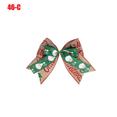 Fundă de Crăciun cu ridicata Panglică 2023 Decor de Anul Nou Decorat pentru brad de Crăciun Fundițe pentru meșteșuguri Tema de Crăciun Fundă de in mărime mare