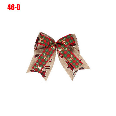 Fundă de Crăciun cu ridicata Panglică 2023 Decor de Anul Nou Decorat pentru brad de Crăciun Fundițe pentru meșteșuguri Tema de Crăciun Fundă de in mărime mare