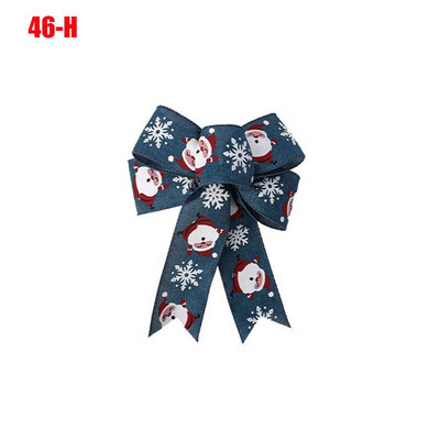 Fundă de Crăciun cu ridicata Panglică 2023 Decor de Anul Nou Decorat pentru brad de Crăciun Fundițe pentru meșteșuguri Tema de Crăciun Fundă de in mărime mare