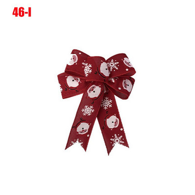 Fundă de Crăciun cu ridicata Panglică 2023 Decor de Anul Nou Decorat pentru brad de Crăciun Fundițe pentru meșteșuguri Tema de Crăciun Fundă de in mărime mare