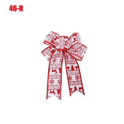 Fundă de Crăciun cu ridicata Panglică 2023 Decor de Anul Nou Decorat pentru brad de Crăciun Fundițe pentru meșteșuguri Tema de Crăciun Fundă de in mărime mare