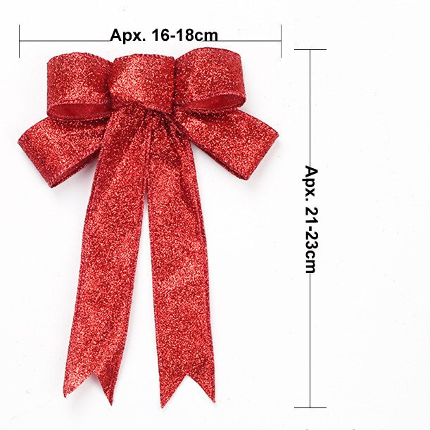 23CM velika božićna mašna Ukrasi za božićno drvce Ukrasi za Novu godinu Božićni ukrasi za dom 1 komad mašne