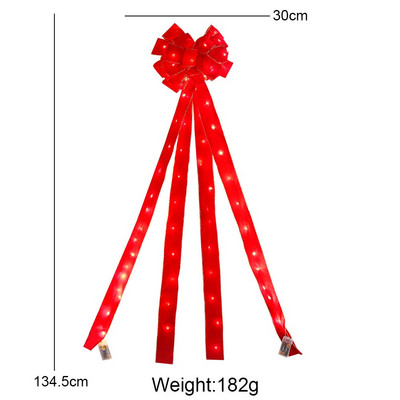 hudiejie Arcuri de coroană Arc cu mai multe straturi cadou pentru Crăciun Coroană de coroană pentru interior și exterior Decorare perete
