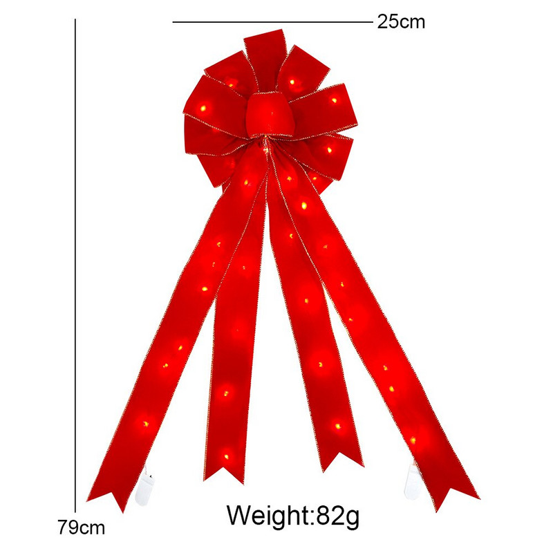 hudiejie Arcuri de coroană Arc cu mai multe straturi cadou pentru Crăciun Coroană de coroană pentru interior și exterior Decorare perete